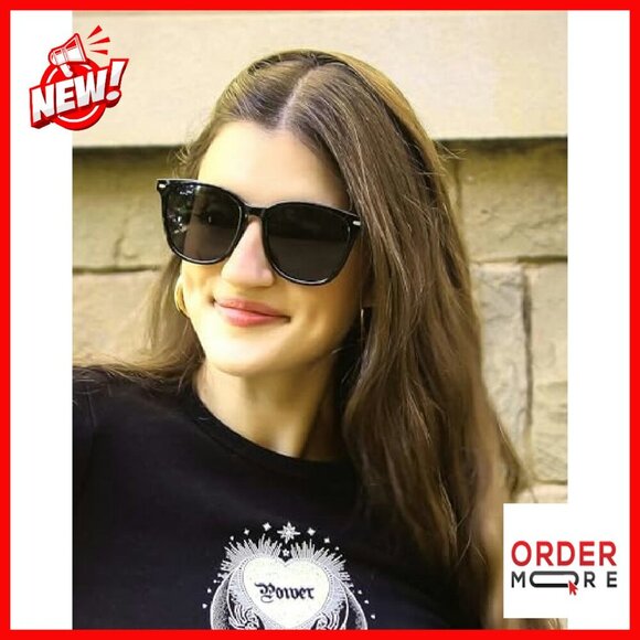 Polarized UV400 Sunglasses Big Frame Fashion Glasses Women\'s Trendy Shades main image 7